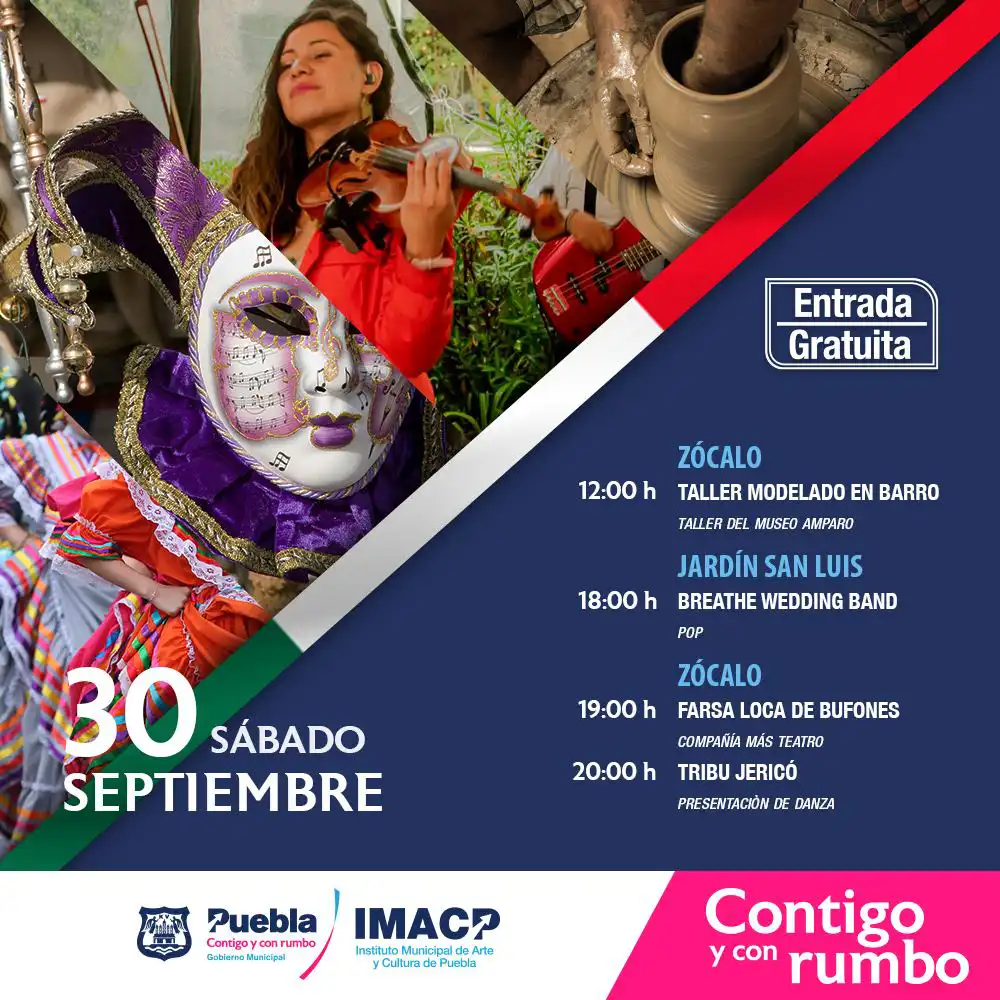 Música, teatro y cine, este fin de semana en Puebla Capital