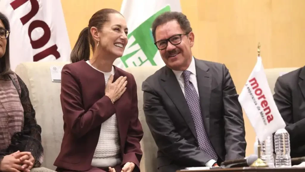 Ignacio Mier recibió a Claudia Sheinbaum en San Lázaro