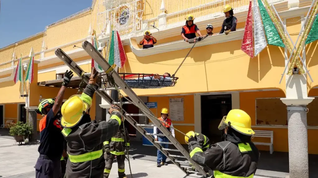 San Andrés Cholula se sumó al Simulacro Nacional 2023