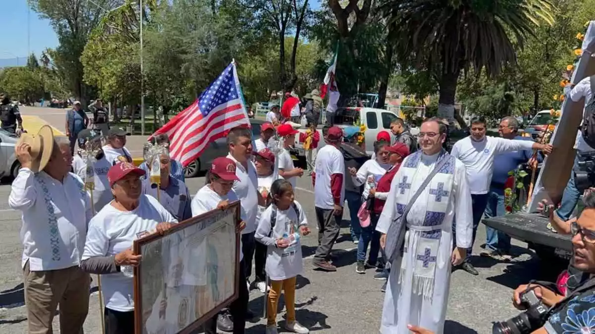 Antorcha Guadalupana visita Puebla capital en su camino a NY