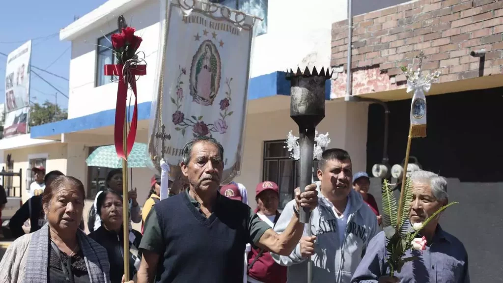 Antorcha Guadalupana visita Puebla capital en su camino a NY