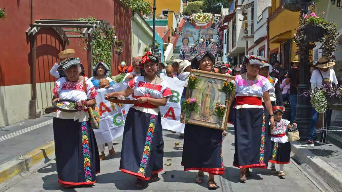 FOTOS: Celebran convite del Huey Atlixcáyotl