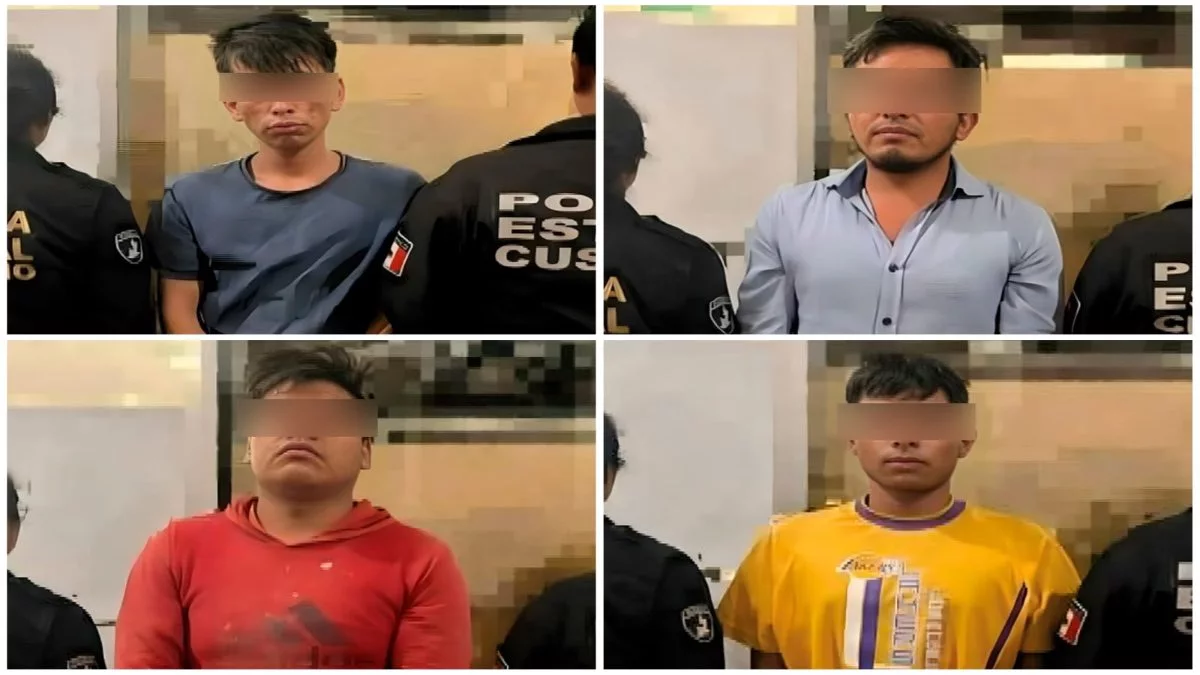 Detienen a cuatro sujetos que intentaron ingresar drogas al Cereso de Puebla