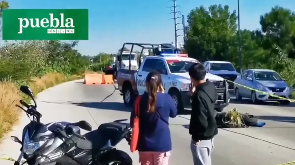 Ejecutan a motociclista en el Periférico de Puebla