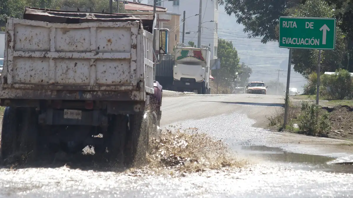 Rutas de evacuación de Popocatépetl, las más afectadas por lluvias
