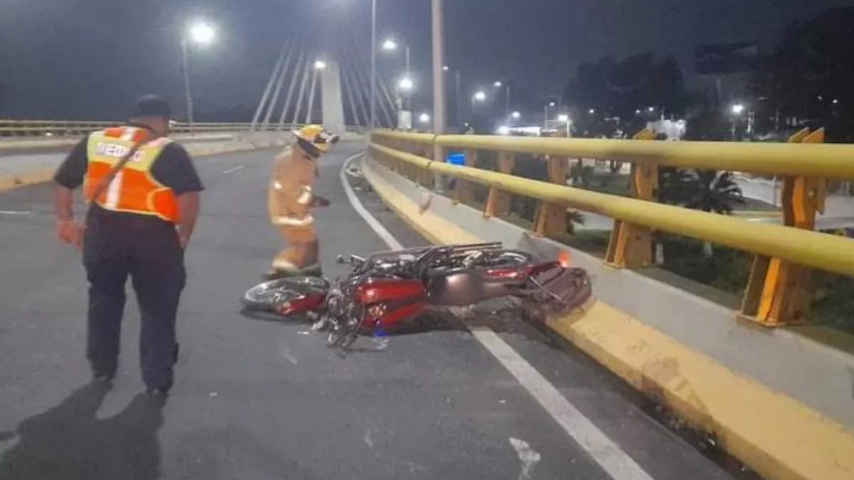 Muere pareja de motociclistas en puente de la Recta a Cholula