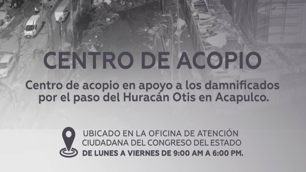 Congreso de Puebla habilita centro de acopio en apoyo a damnificados de Guerrero