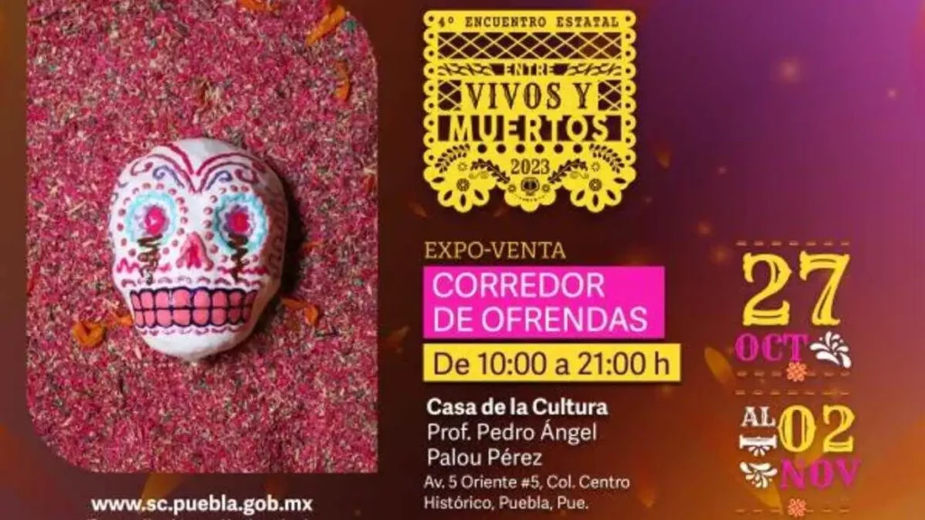 Asiste a la expoventa artesanal "Corredor de Ofrendas" en Casa de Cultura