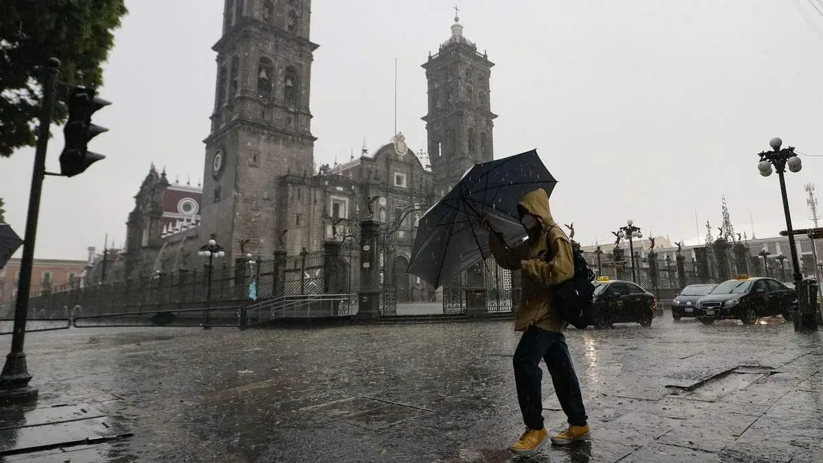 Lluvias intensas se prevén en Puebla este lunes