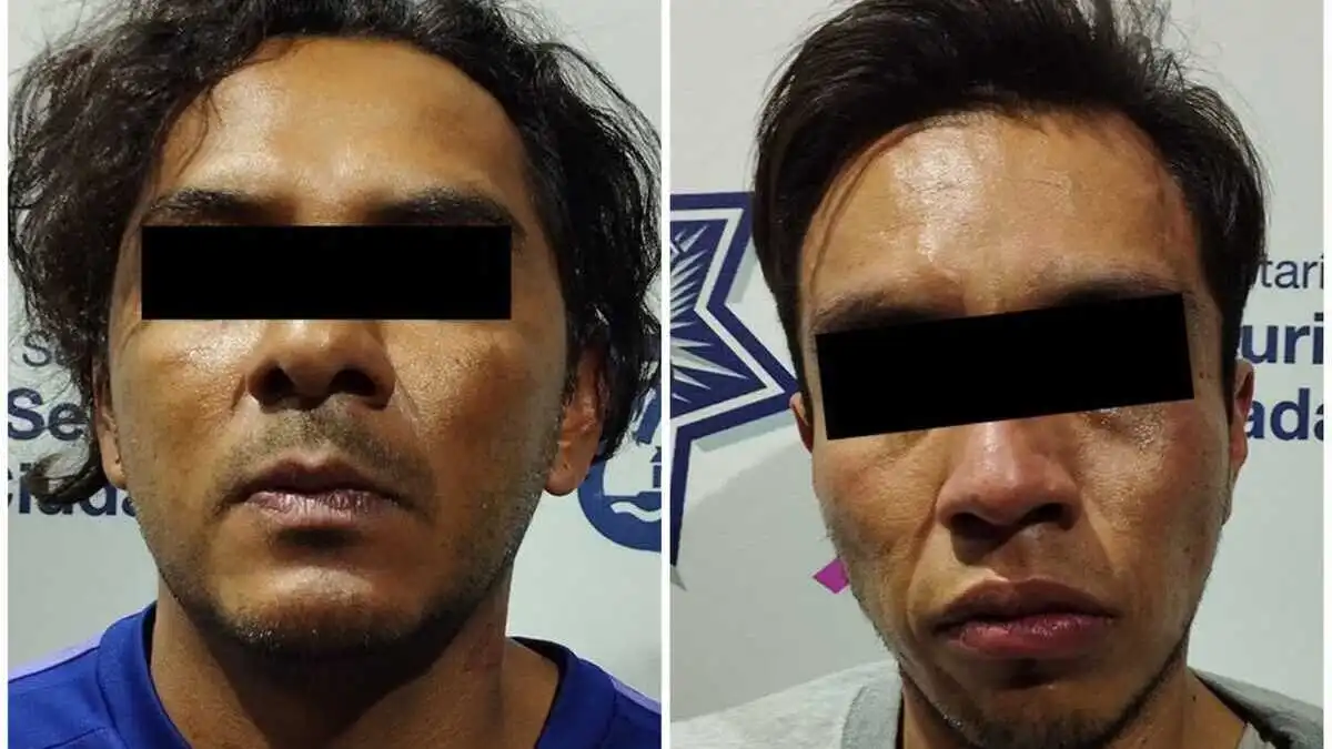 Capturan a dos implicados en asalto a camioneta de valores en Puebla