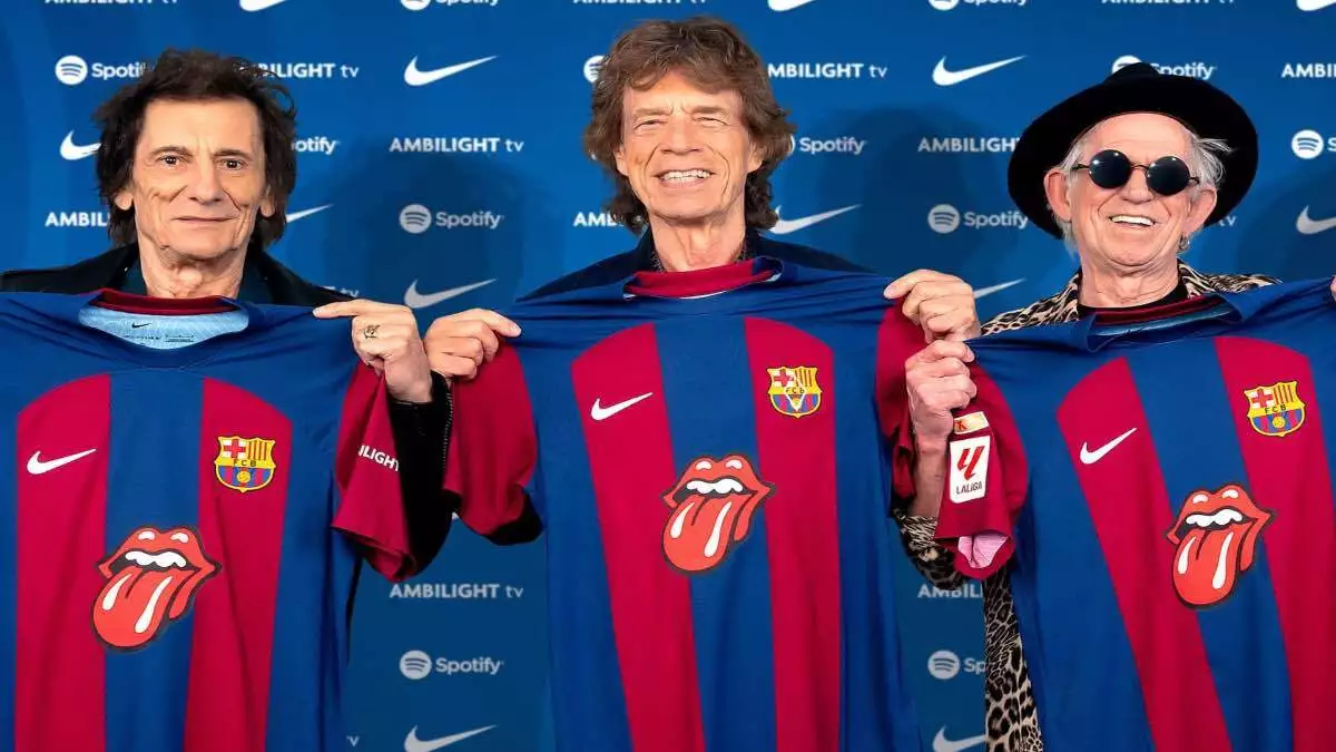 ¿Porqué estará The Rolling Stones en el jersey del Barcelona?