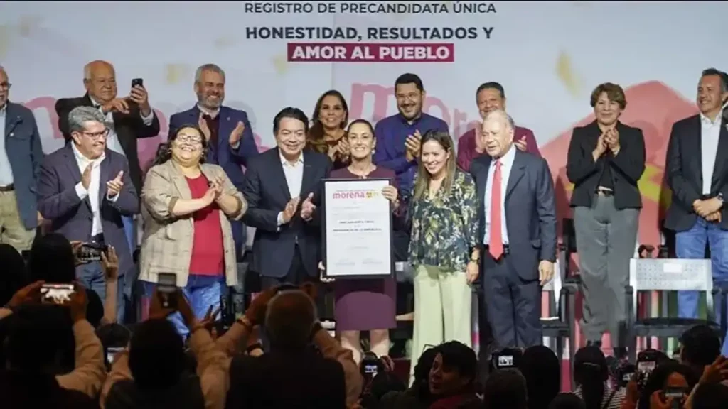 Claudia Sheinbaum se registra como precandidata del PT a la Presidencia