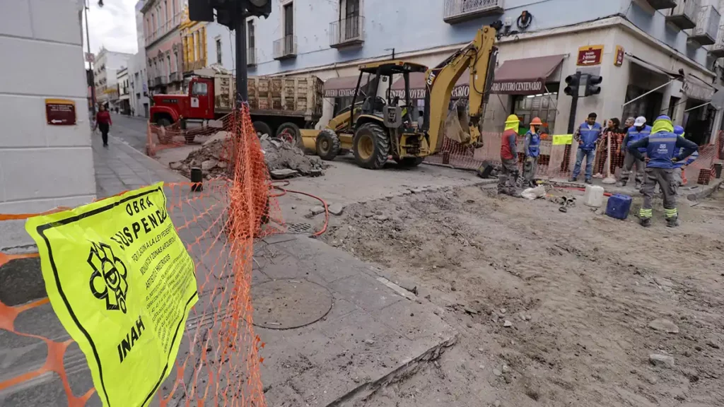 Sin daño patrimonial en obras del Centro Histórico: Ayuntamiento de Puebla