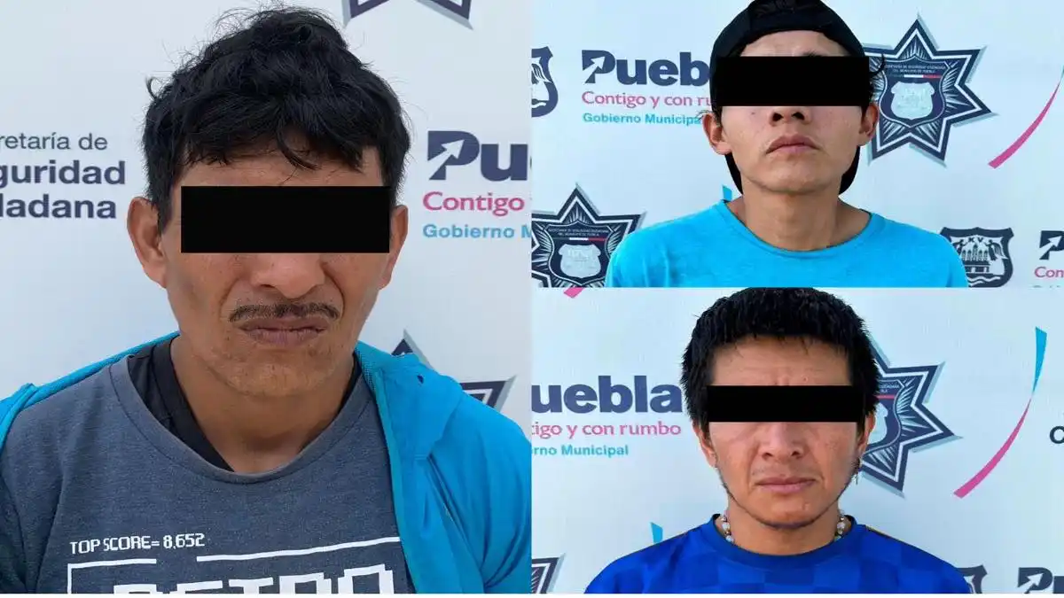 Detienen a 10 implicados en asaltos a transporte público en Puebla capital