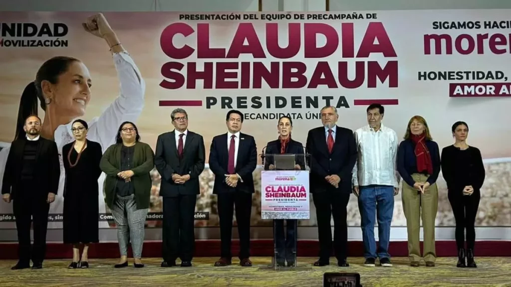 Claudia Sheinbaum presenta a su equipo de precampaña