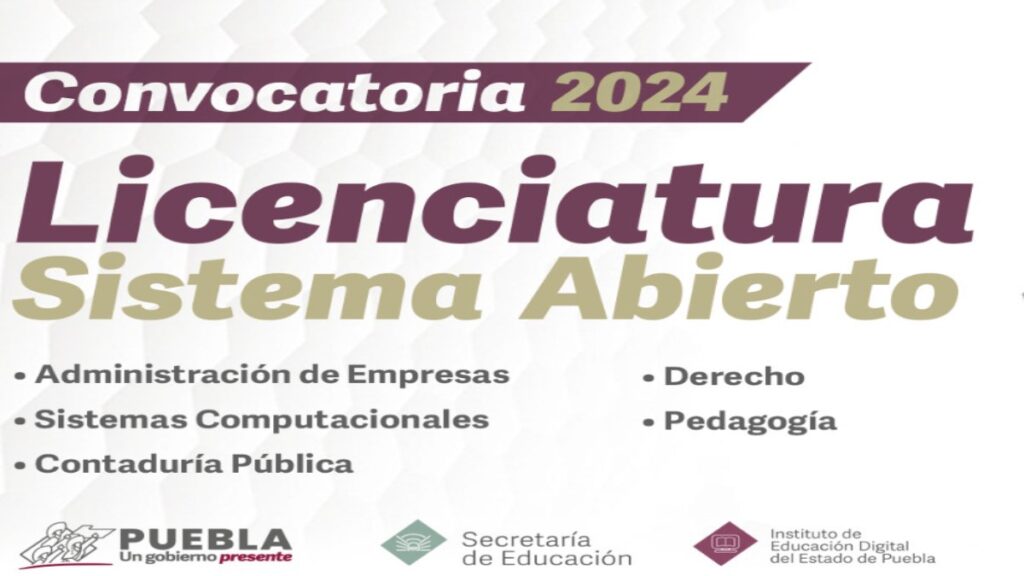 Conoce la convocatoria para estudiar una licenciatura abierta en el IEDEP