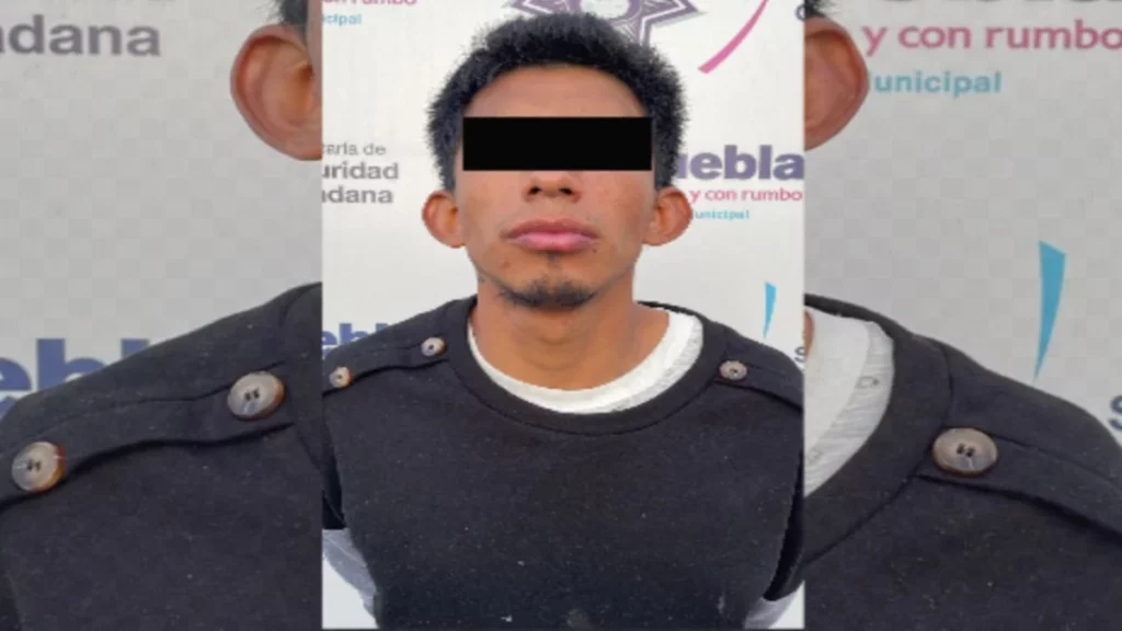 Multiasaltante de negocios es capturado en Puebla