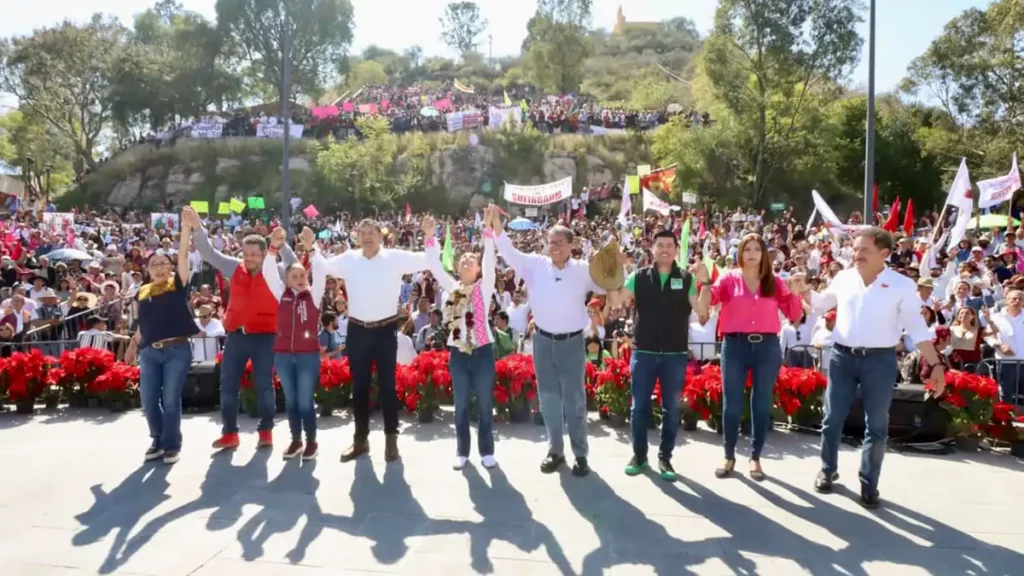 Armenta presentó megacoalición a Claudia Sheinbaum en Atlixco