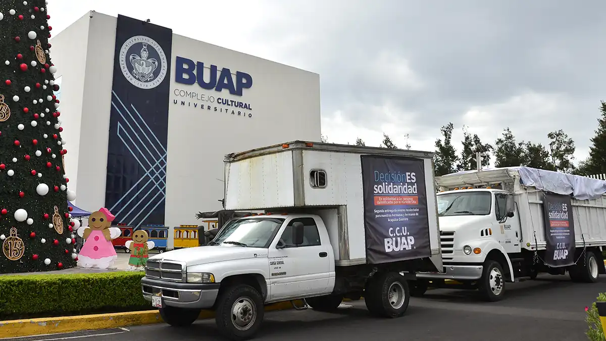 BUAP envía segundo cargamento de víveres a damnificados del huracán Otis