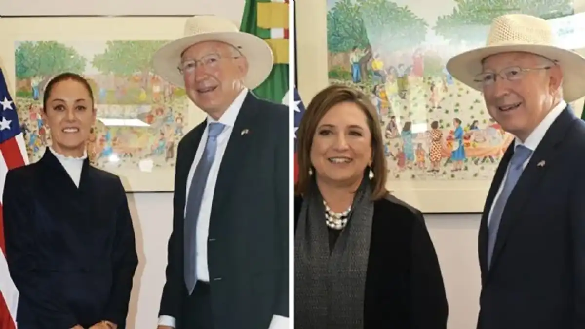 ¿Para qué se reunieron Claudia Sheinbaum y Xóchitl Gálvez con el embajador de USA?