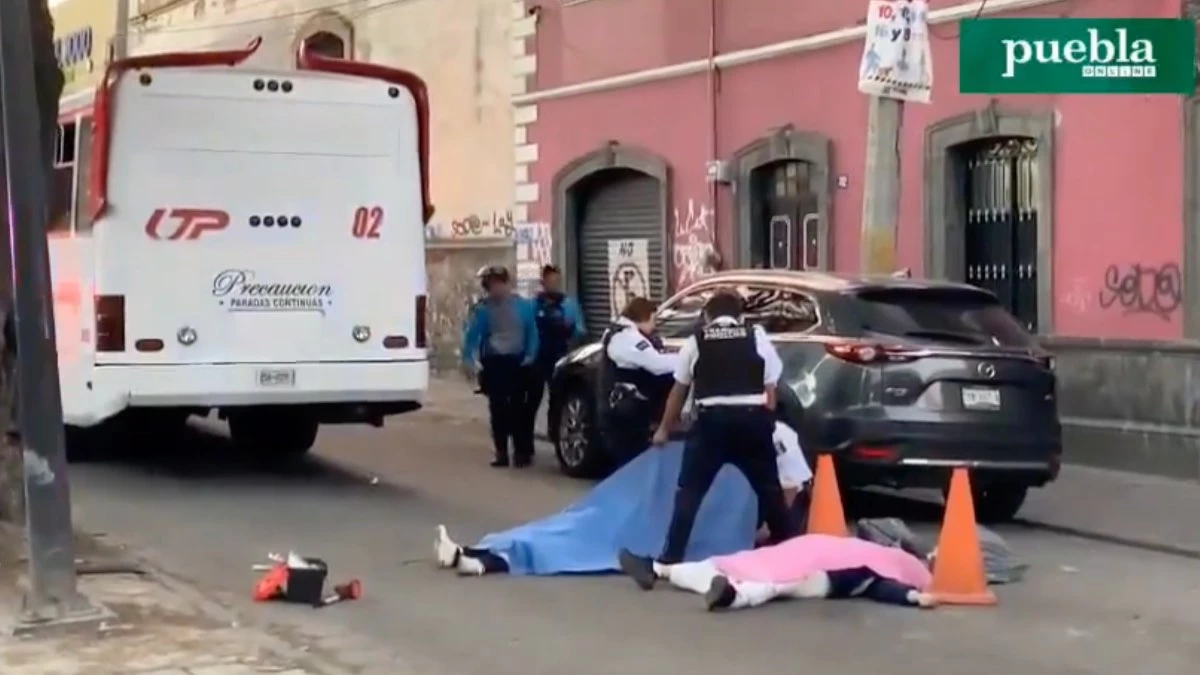 Ruta UTP atropelló y mató a dos mujeres en el centro de Puebla