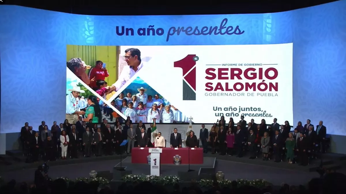 Obras, seguridad y gobernabilidad, destacó Sergio Salomón en su primer informe