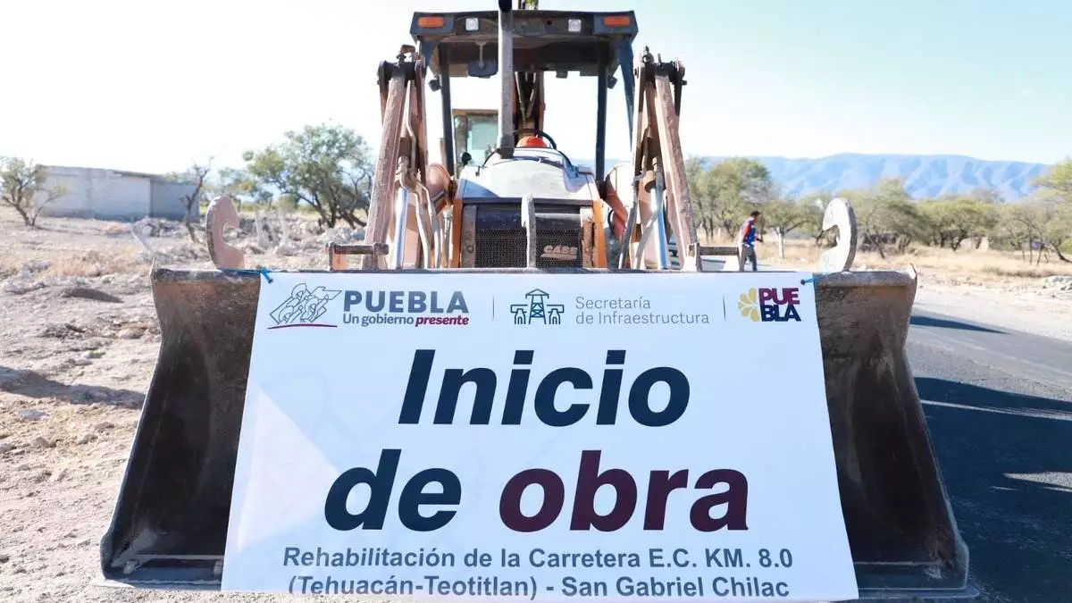 Inicia rehabilitación de la carretera San Gabriel-Teotitlán-Tehuacán
