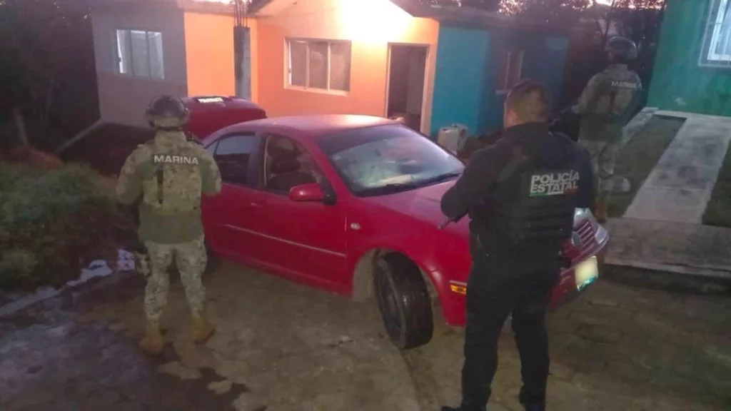 Huachicolero es capturado por SSP y Marina en Huauchinango