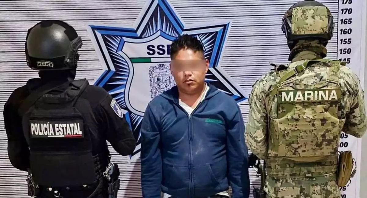 SSP y Marina capturan a vendedor de droga en San Pedro Cholula