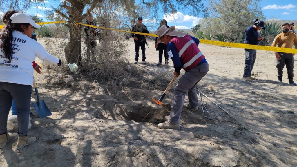 Fosa clandestina en Palmar de Bravo