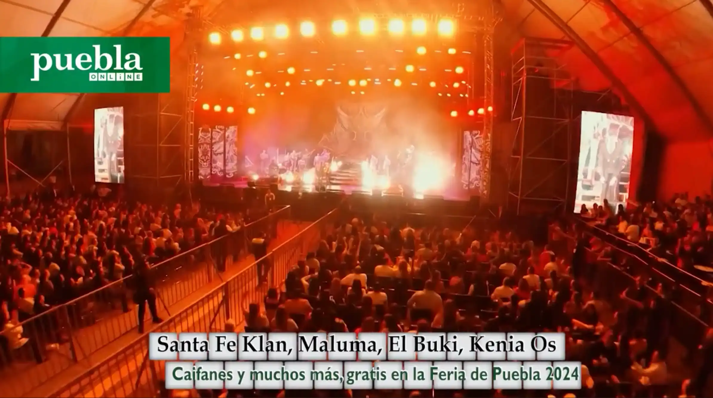 Santa Fe Klan, Maluma, El Buki, Kenia Os, Caifanes y muchos más, gratis en la Feria de Puebla 2024