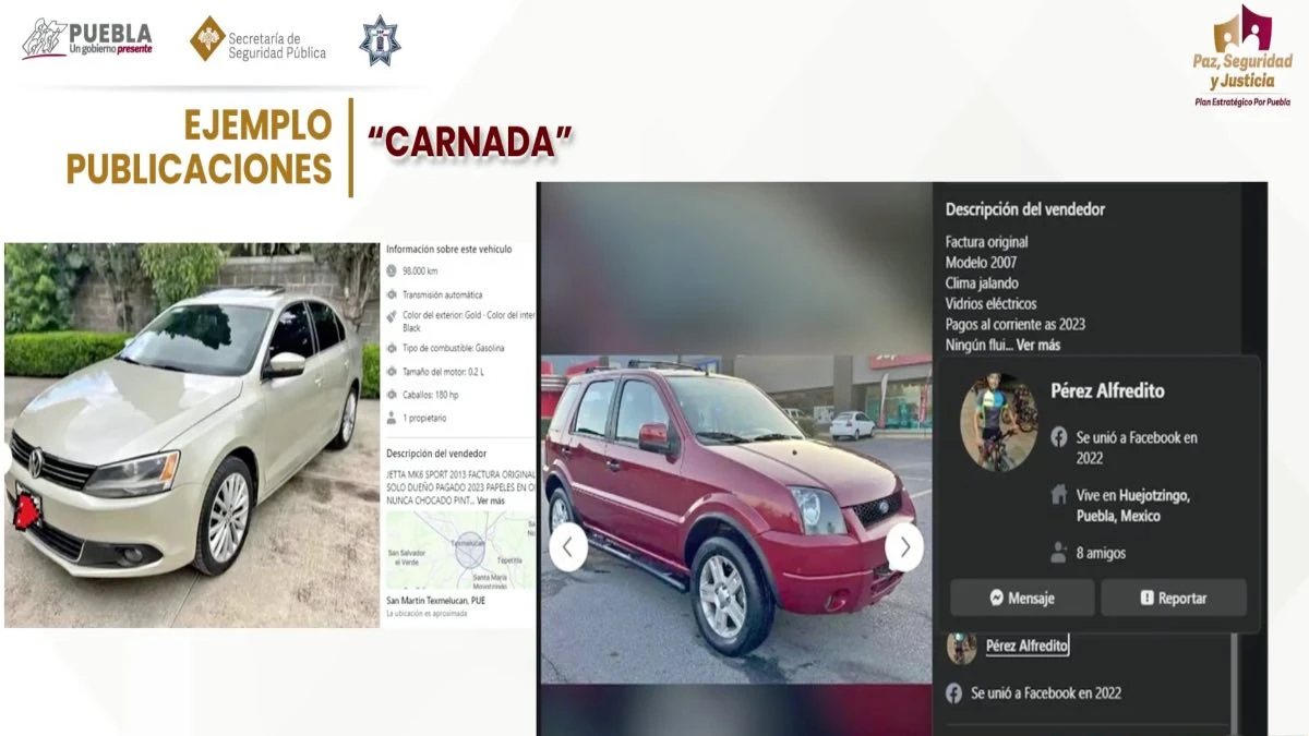 ¿Cómo operan los defraudadores venta de vehículos por Facebook en Texmelucan?