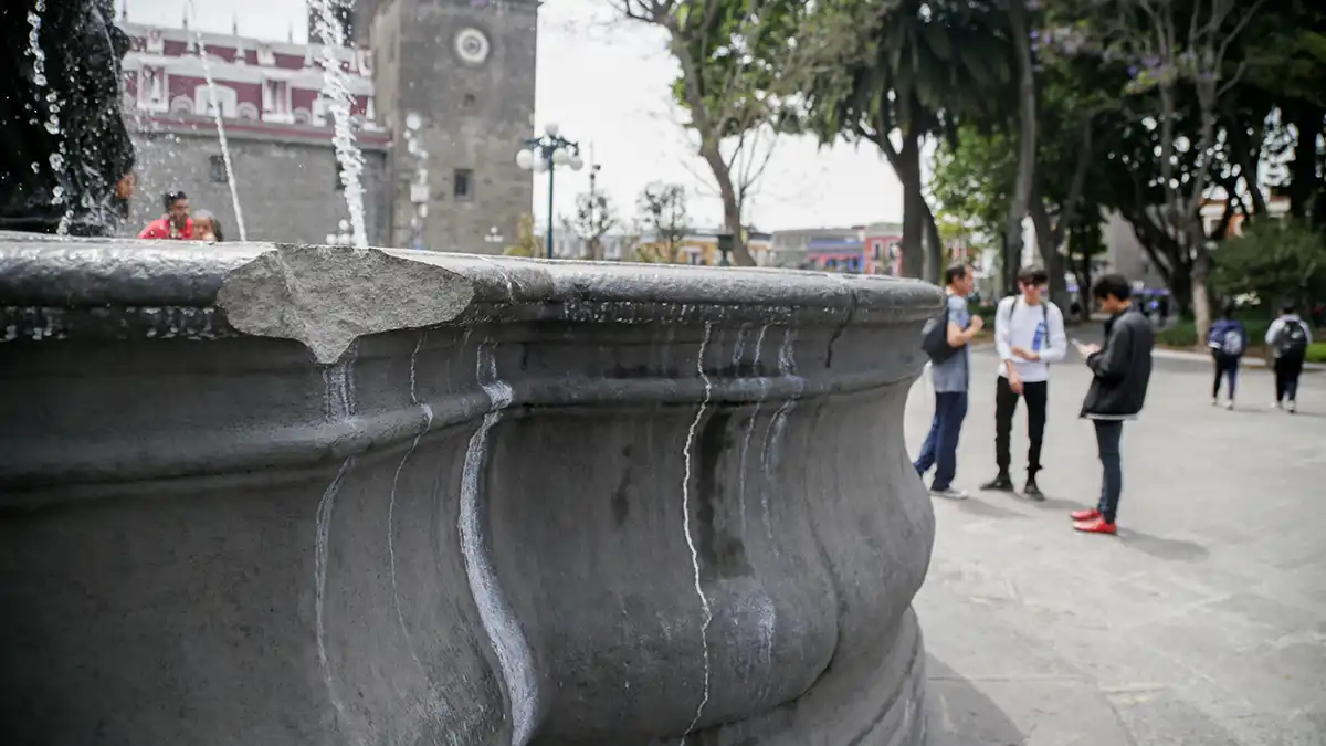 Fuente de San Miguel Arcángel presenta daño estructural