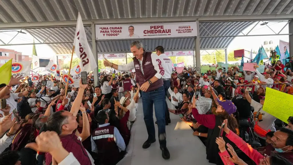 Una Puebla segura, igualitaria y justa, garantiza Pepe Chedraui