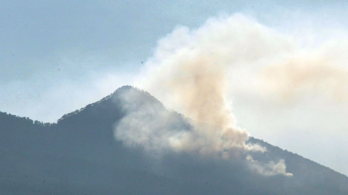 Brigadas del Medio Ambiente combaten incendio en La Malinche