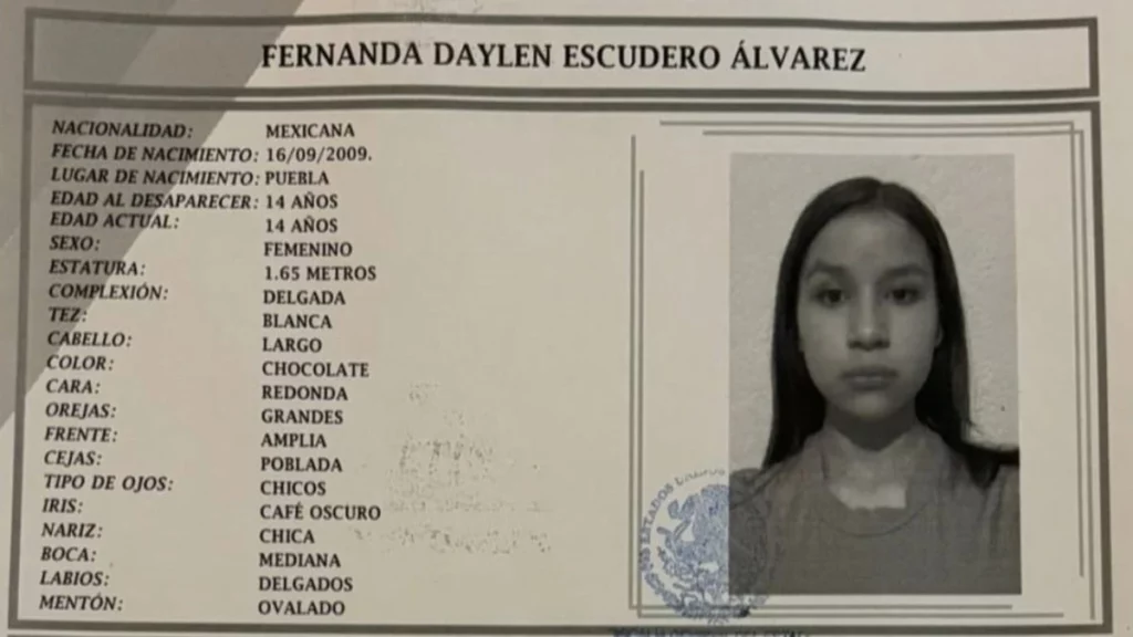 Reportan desaparición de Fernanda Daylen en Plaza San Pedro