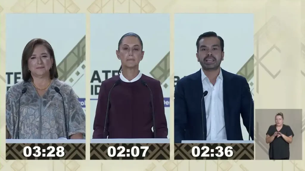 Así fue el segundo debate presidencial entre Claudia Sheinbaum, Xóchitl Gálvez y Jorge Álvarez Máynez