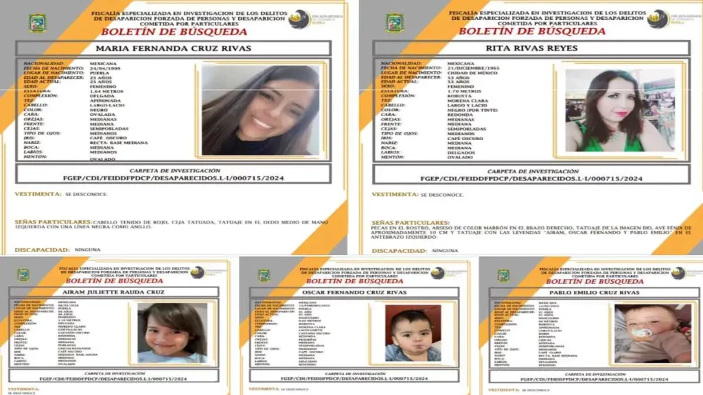 Buscan a familia de poblanos desaparecidos en Nuevo León