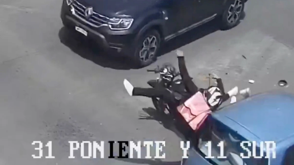 Otra imprudencia y un motociclista es arrollado en la 31 Poniente