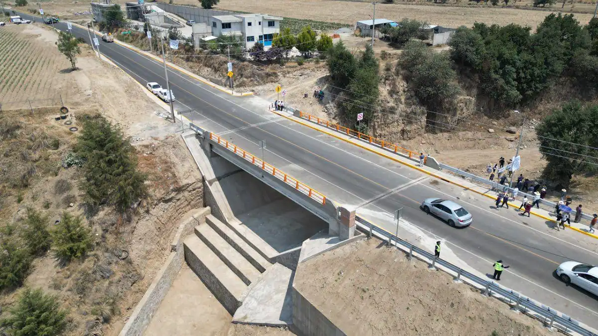 Concluye rehabilitación del puente "Barranca El Muerto" en San Miguel Espejo