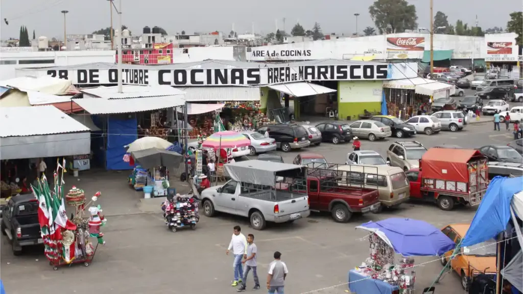 Mercado Hidalgo, ubicado en la colonia La Loma, en Puebla.