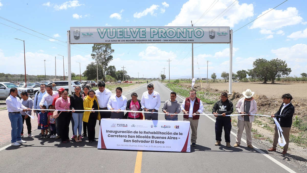 Rehabilitan carretera federal Buenos Aires-Tlachichuca