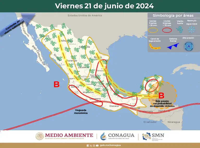 Seguirán lluvias en Puebla por remanente de “Alberto” y vaguada