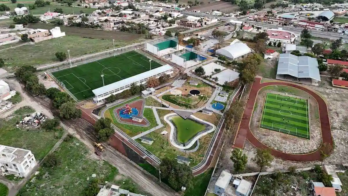 Sergio Salomón inauguró el Parque de la Familia en Tepeaca