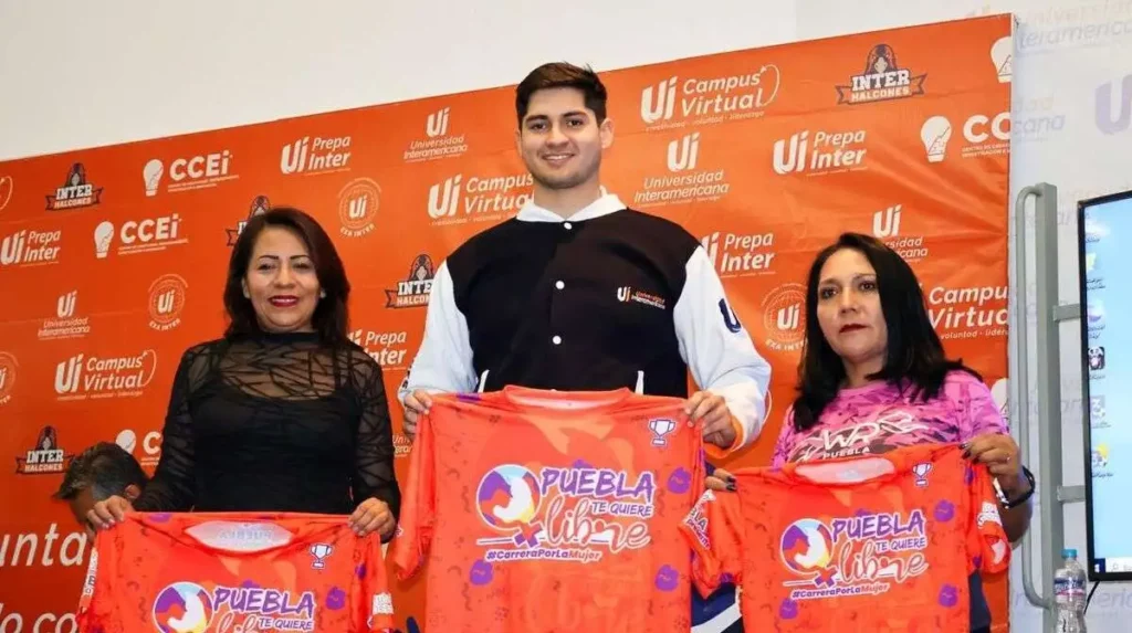 Esta es la medalla y playera para la carrera "Puebla te quiere libre"