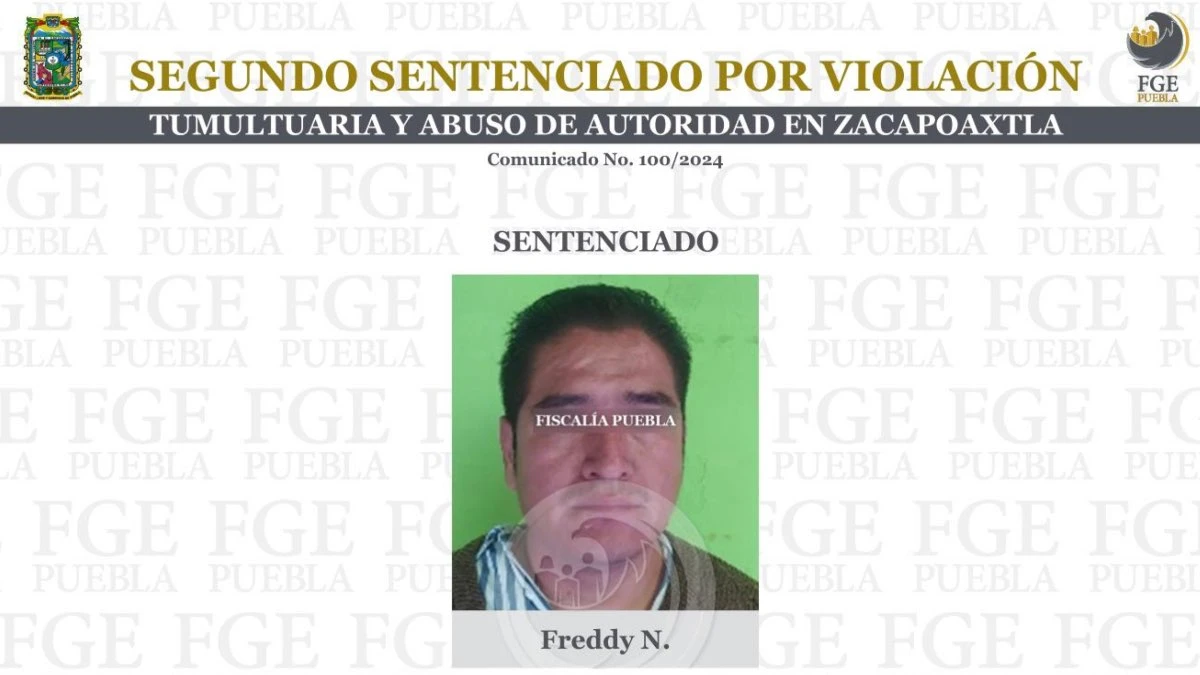 25 años de cárcel a ex policía de SSP Puebla por abuso sexual a detenido