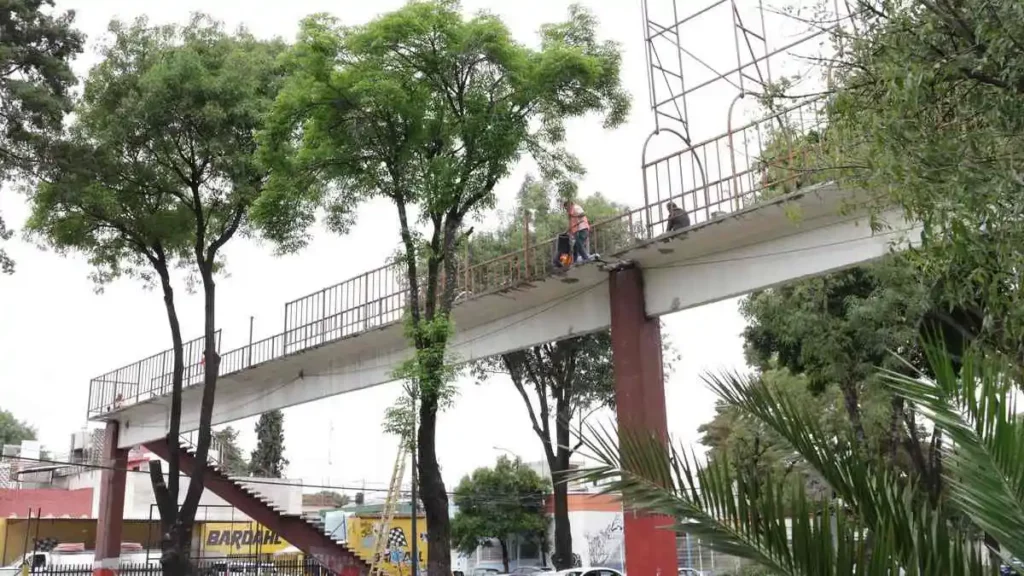 Puente peatonal del CENHCH será desmontado este sábado