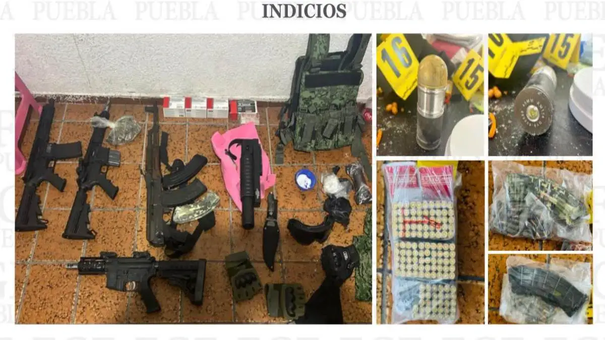 Pareja que resguardaba arsenal en Acatzingo es vinculada a proceso por atacar a agentes ministeriales