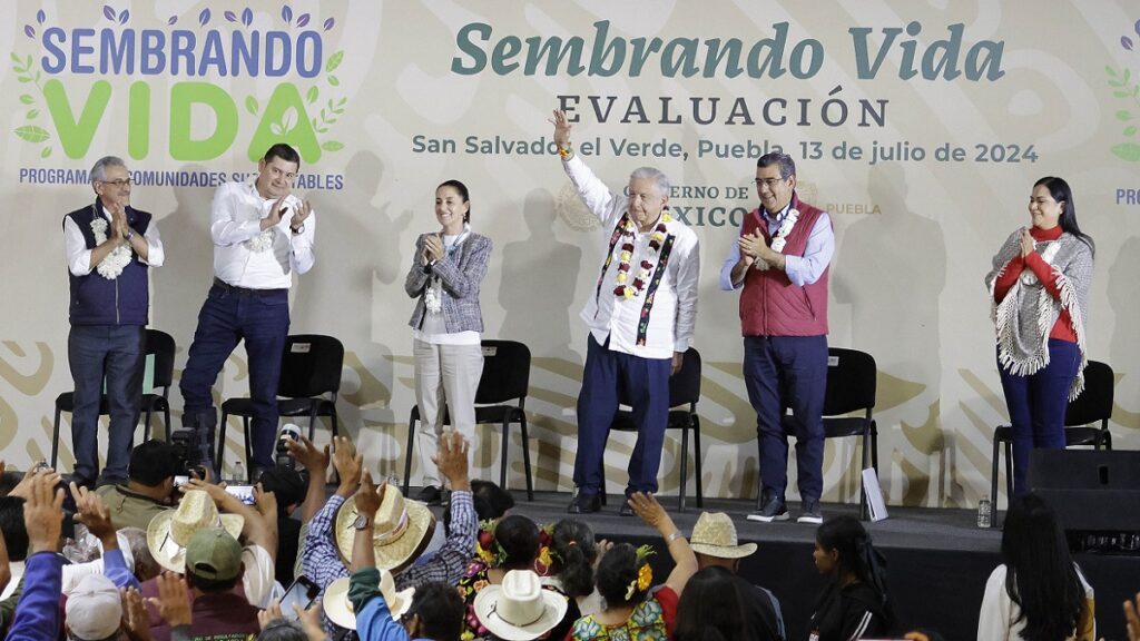 AMLO y Claudia Sheinbaum realizaron gira por Puebla