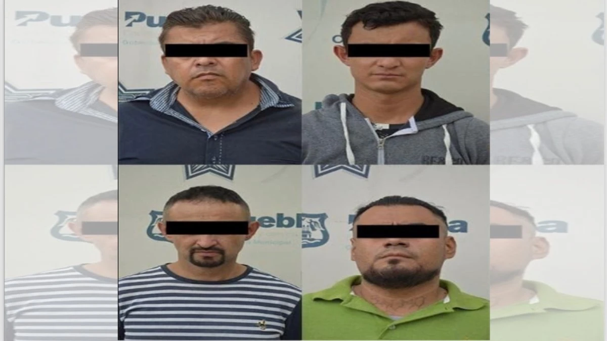 Capturan a cuatro asaltantes de negocios en Puebla